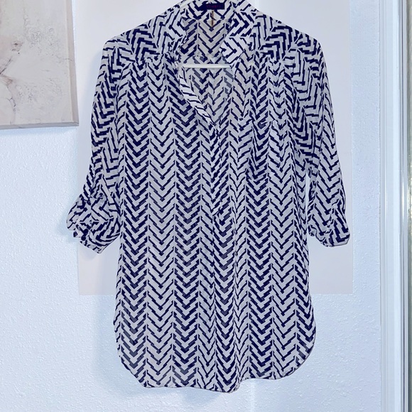 Xtaren Tops - Xtaren B&W Blouse